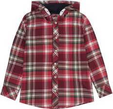 Koszula chłopięca długi rękaw z kapturem, czerwona, Kanz  KANZ - Koszule dziecięce