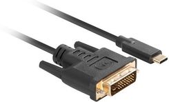 Zdjęcie Lanberg Kabel Usb-C(M)->Dvi-D(24+1)(M) 3M Czarny (Cacmdv10Cu0030Bk) - Bisztynek