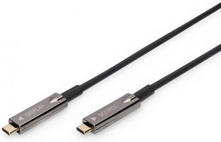 Kabel DIGITUS połączeniowy hybrydowy AOC USB 3.1 Typ C/USB Typ C 4K 60Hz 20m