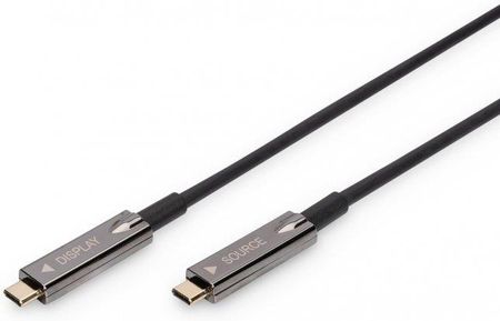 Kabel DIGITUS połączeniowy hybrydowy AOC USB 3.1 Typ C/USB Typ C 4K 60Hz 15m