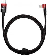 Kabel USB-C do Lightning Baseus MVP 20W 1m (czarno-czerwony))