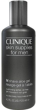 Clinique Skin Supplies For Men Shave Aloe Gel Pianka do golenia dla mężczyzn Wszystkie typy skóry 125ml