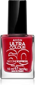 Avon Ultra Colour 60 Second Express Szybkoschnący Lakier Do Paznokci Odcień Lightening Red 10ml