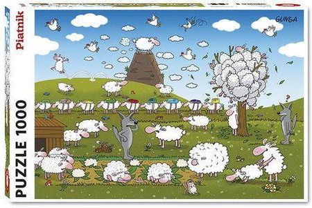 Piatnik Puzzle 1000El. Gunga Owce W Raju