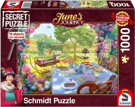 Schmidt Puzzle June`S Journey Secret Herbatka W Ogrodzie 1000El.
