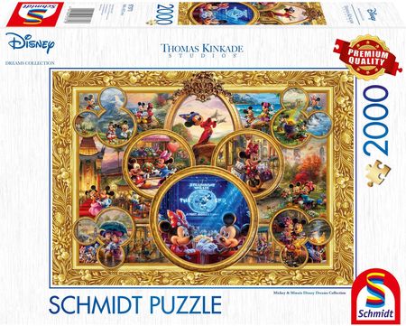 Schmidt Spiele Pq Puzzle 2000El. Kinkade Myszka Miki & Minnie