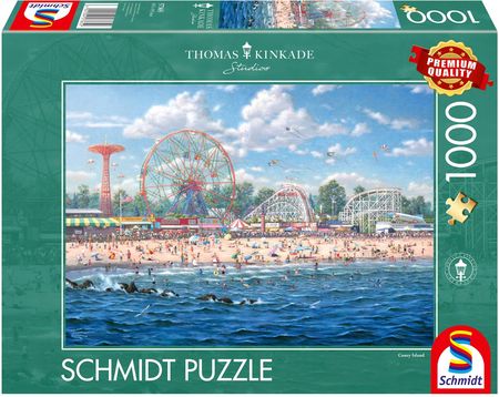 Schmidt Spiele Pq Puzzle 1000El. Thomas Kinkade Coney Island Ny