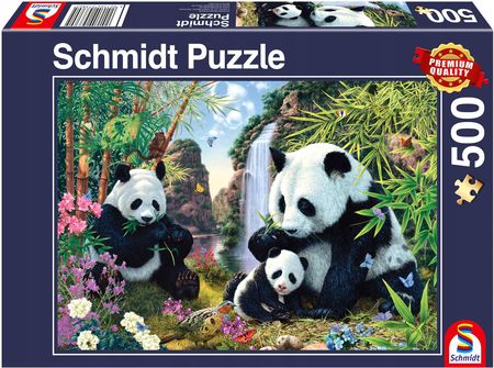 Schmidt Spiele Pq Puzzle 500E.L Rodzina Pand