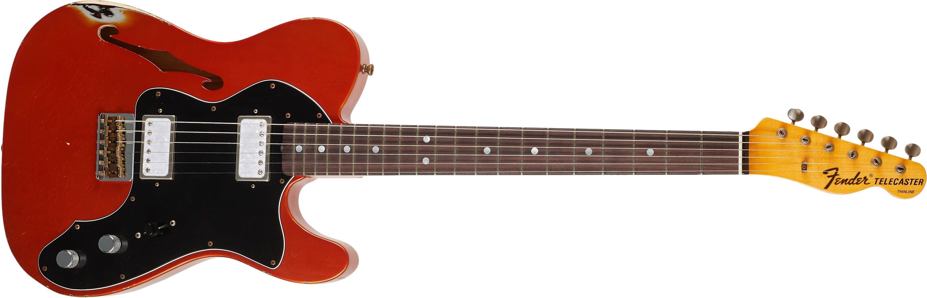 ギター Fender Custom Shop LTD Telecaster Relic Fender Custom Shop '67 Telecaster Thinline JRN Relic