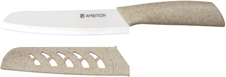 Ambition Ceramiczny Nóż Santoku Skiv 15cm Szary