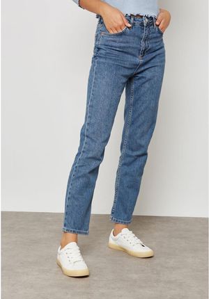 Topshop Straight Leg Mid Rise Jeans