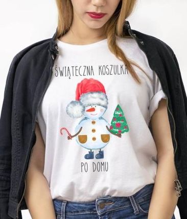 koszulka na święta damska, koszulka z świątecznym motywem
