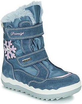 PRIMIGI Stivaletti Bambina Frozen GTX, Grigio Scuro, Pelle Scamosciata E Tela, Chiusura A Strappo
