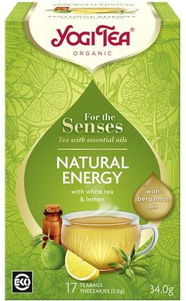Yogi Tea Biała Dla Zmysłów Naturalna Energia Z Ziołami Olejkiem Cytryny I Bergamotki For The Senses Natural Energy Bio 17