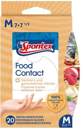 Spontex Food Contact Rękawice nitrylowe 20 szt