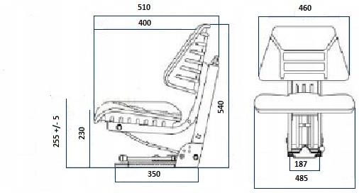 Star Siedzenie Amortyzowane C360 C330 T25 Mf-255. Siedzhy1212111 ...