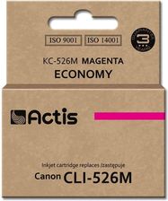 Tusz ACTIS KC-526M (zamiennik Canon CLI-526M; Standard; 10 ml; czerwony)