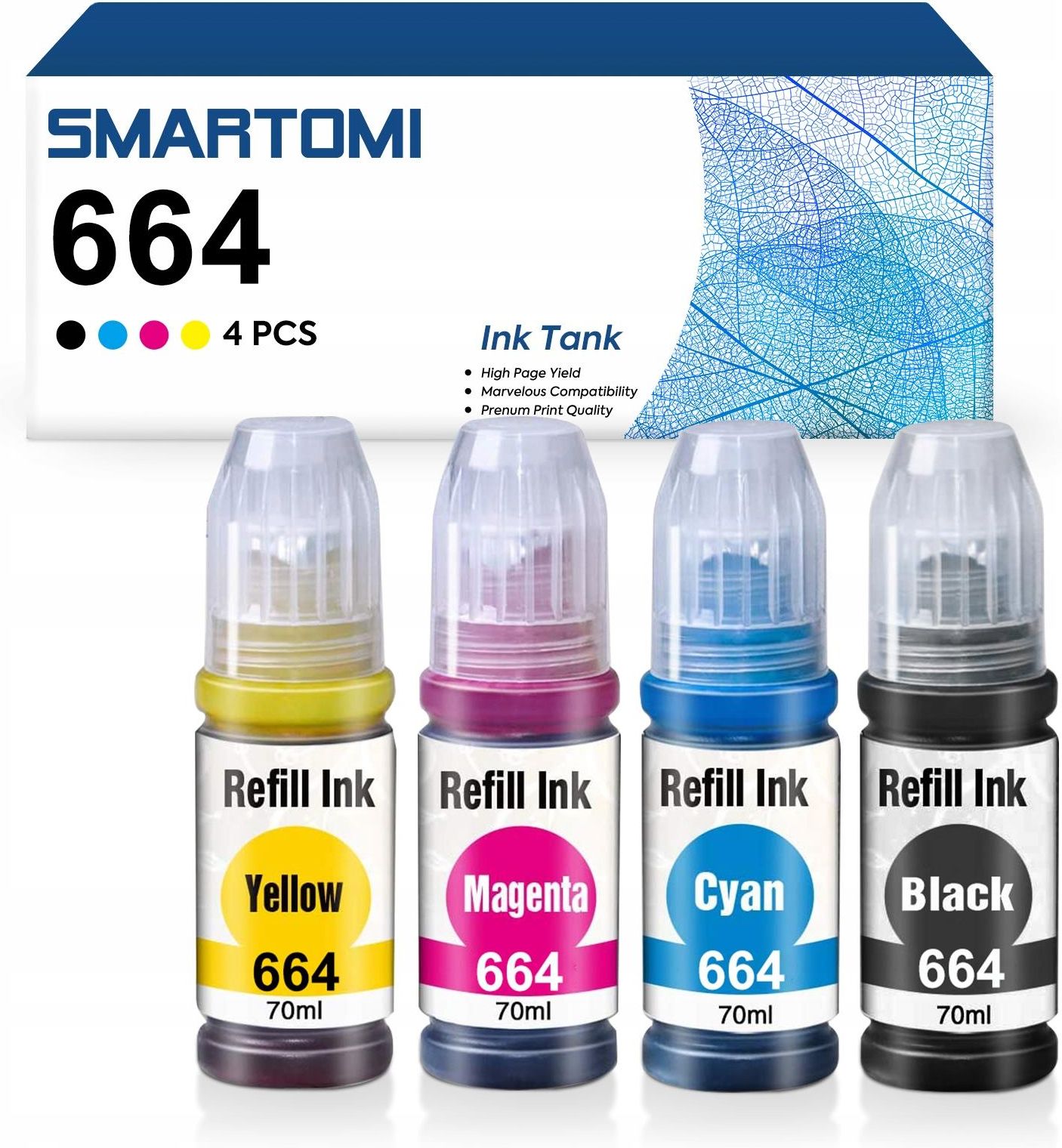 Tusz 4x Tusz 664 Do Epson Ecotank Its L3050 L3060 L3070 do drukarki ...