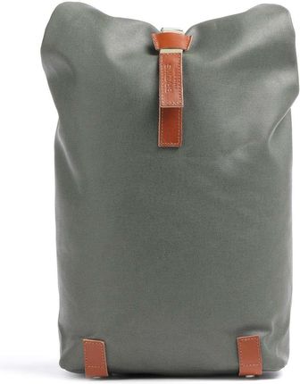Brooks England Pickwick Cotton Canvas Small Rolltop Backpack Oliwkowy