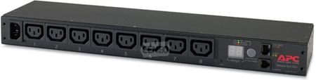 APC Rack PDU, Metered, 1U, 12A/208V, 10A/230V, (8) C13 (AP7820)