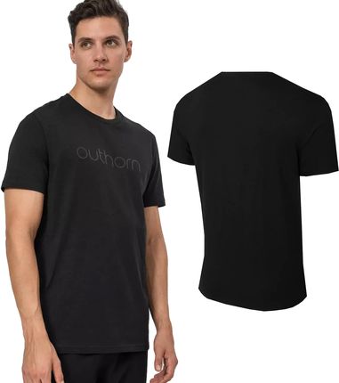 T-shirt męski OUTHORN czarny - S