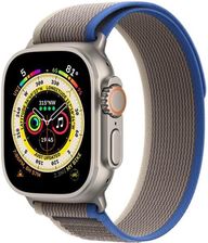 Apple Watch Ultra Gps + Cellular 49mm Titanium Case With Blue/Gray Trail Loop S/M (MNHL3DHA)