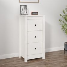Zdjęcie vidaXL Szafka Biała 40X35X80 Cm Lite Drewno Sosnowe 813741 - Sopot
