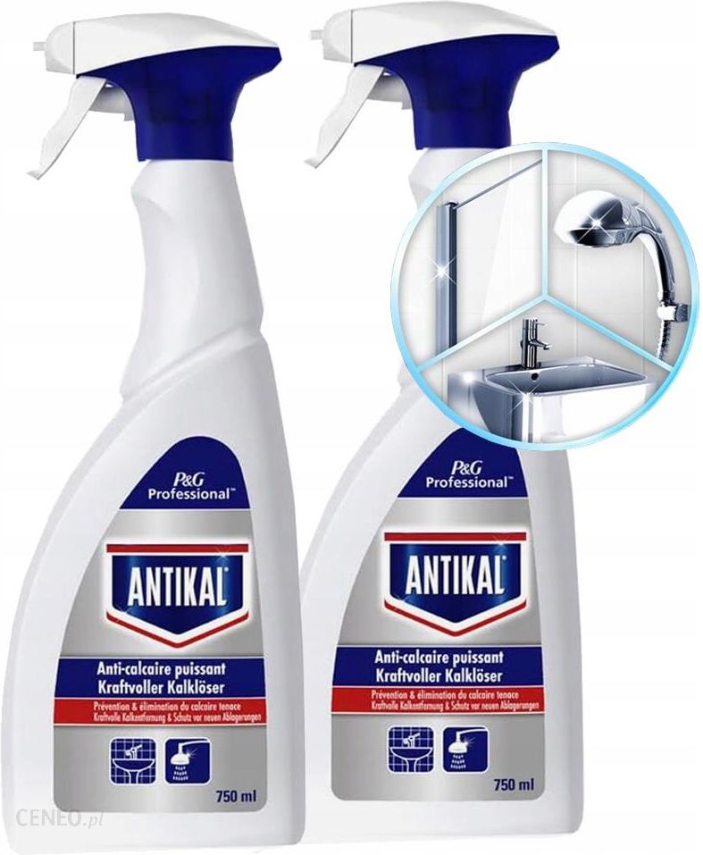 Buy Antikal Limescale Cleaning Spray 2x750ml (1.5l) cheaply
