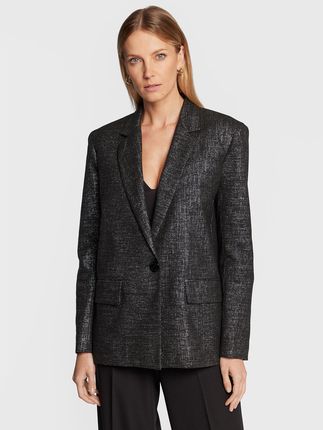 Patrizia Pepe Żakiet 2S1433/A166-I2Y2 Czarny Oversize