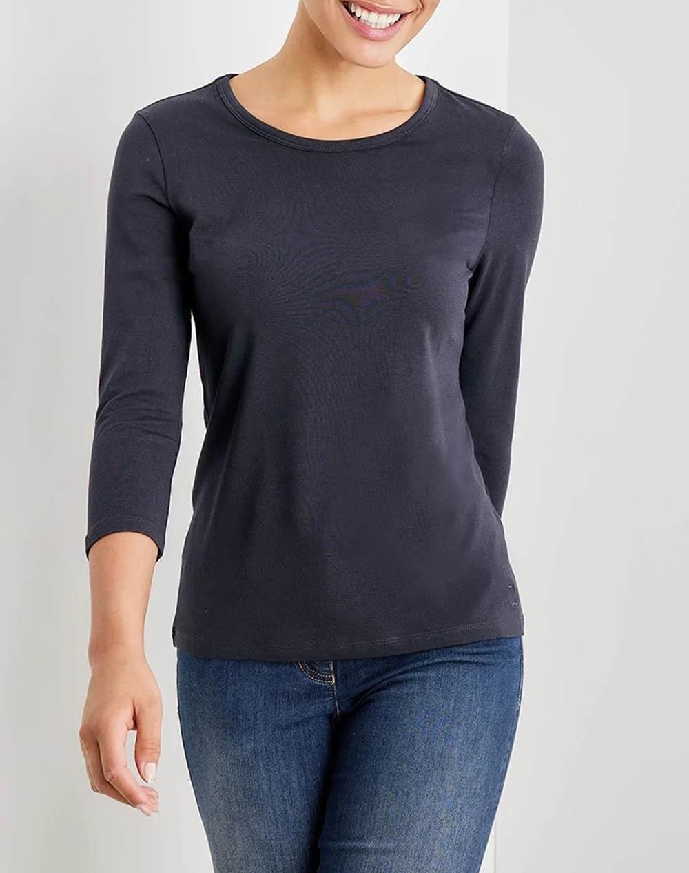STREET-ONE Strick T-Shirt Für Damen In Schwarz | STREET-ONE
