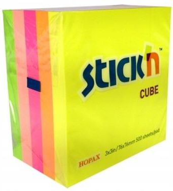 Stick'N Notes Samoprzylepny 76X76 Stickin Neon Mix 5K 400