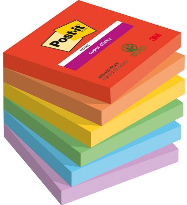 Post It Karteczki Samoprzylepne Super Sticky 76x76mm Playful 3m 4054596924437 Ceny I Opinie