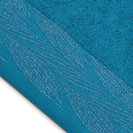 Ręcznik Bawełniany Ze Srebrną Nicią Niebieski Elverum 30X50 Cm 120010806