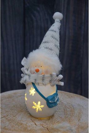 Saska Garden Figurka Bałwanek Led 7X6X16 Cm 12840918438 - zdjęcie 3