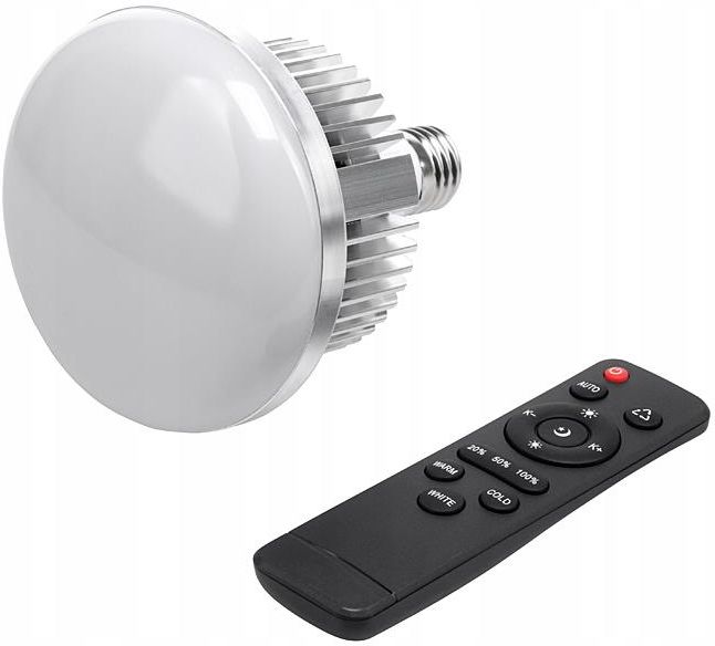 Lampada LED Andoer 85W Con Telecomando – 3000K-6500K Regolabile, Base E27, Per Studio Fotografico E Ambienti Interni
