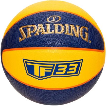Spalding Balon Tf-33 Gold Rubber Niebieski Żółty