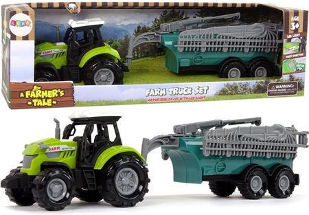 Leantoys Zielony Traktor Opryskiwacz Farma Dźwięk