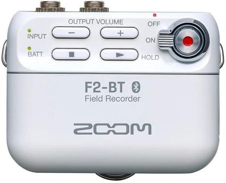‌Zoom F2-Bt White - Field Recorder With Bluetooth And Lavalier Microphone