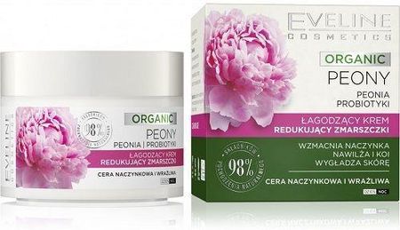 Krem Eveline Cosmetics Organic Łagodzący Redukujący Zmarszczki na dzień i noc 50ml