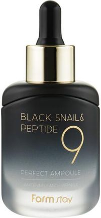Farmstay Serum Odmładzające Ze Śluzem Ślimaka I Peptydami Black Snail & Peptide 9 Perfect Ampoule 35 ml