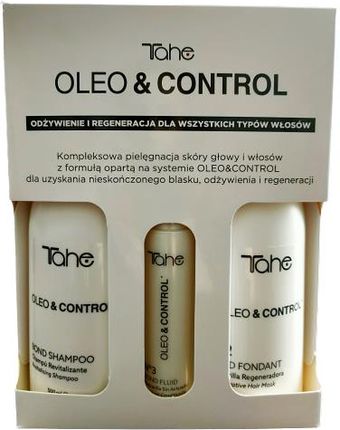 Tahe Oleo&Control - Pack Zestaw Szampon Maska Fluid Rewitalizujące Do Każdego Rodzaju Włosów