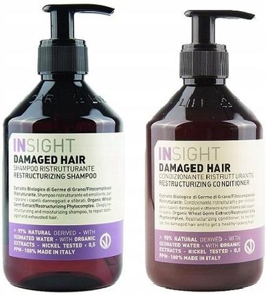 Insight Damaged Hair Szampon 400Ml+ Odżywka 400Ml