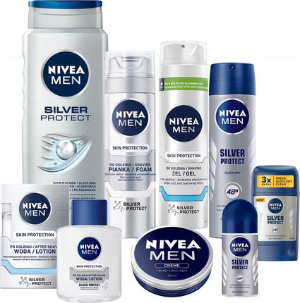 Nivea Men Zestaw Kosmetyków Z Serii Silver Protect