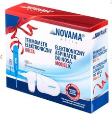 NOVAMA - elektroniczny aspirator do nosa + termometr bezdotykowy, 1 zestaw