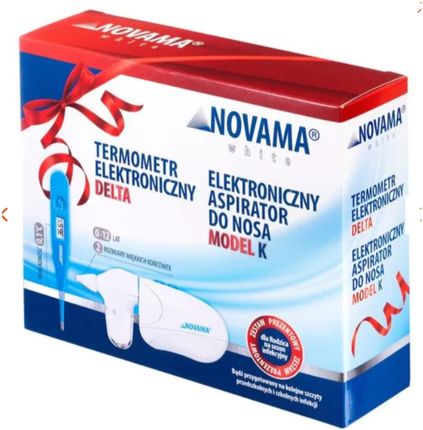 NOVAMA Elektroniczny Aspirator Do Nosa +Termometr Bezdotykowy 1 zestaw
