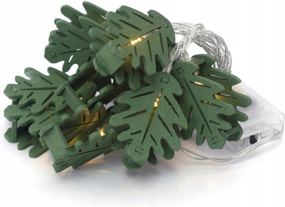 Lampka Dekoracyjna Cotton Balls Zielone Liście Opinie i atrakcyjne