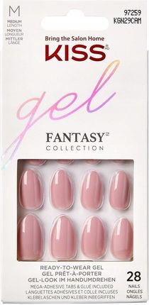 KISS SZTUCZNE PAZNOKCIE GEL FANTASY KGN29 X28 M