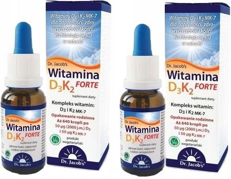 Dr. Jacob'S Medical 2X Witamina D3 + K2 Forte 20ml