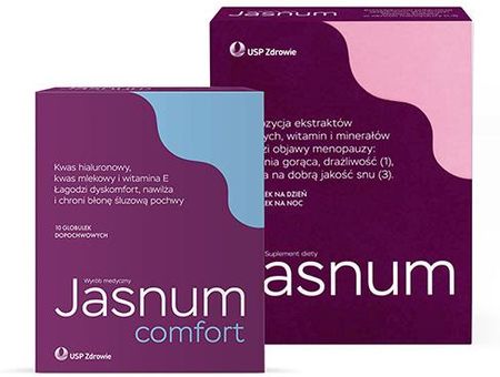 Zestaw Jasnum 30 Kapsułek + Jasnum Comfort 10 Globulek