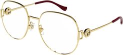 Gucci Gg1208O-001 Złoty